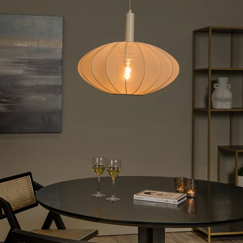Lucide CORINA - Suspension - Ø 50 cm - 1xE27 - Crème - ambiance 1